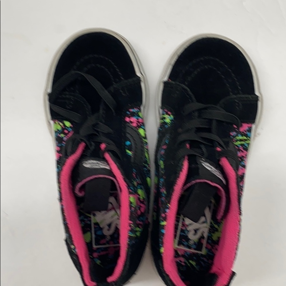 Vans 10 Toddler high-top sneakers black splashed - Picture 7 of 10